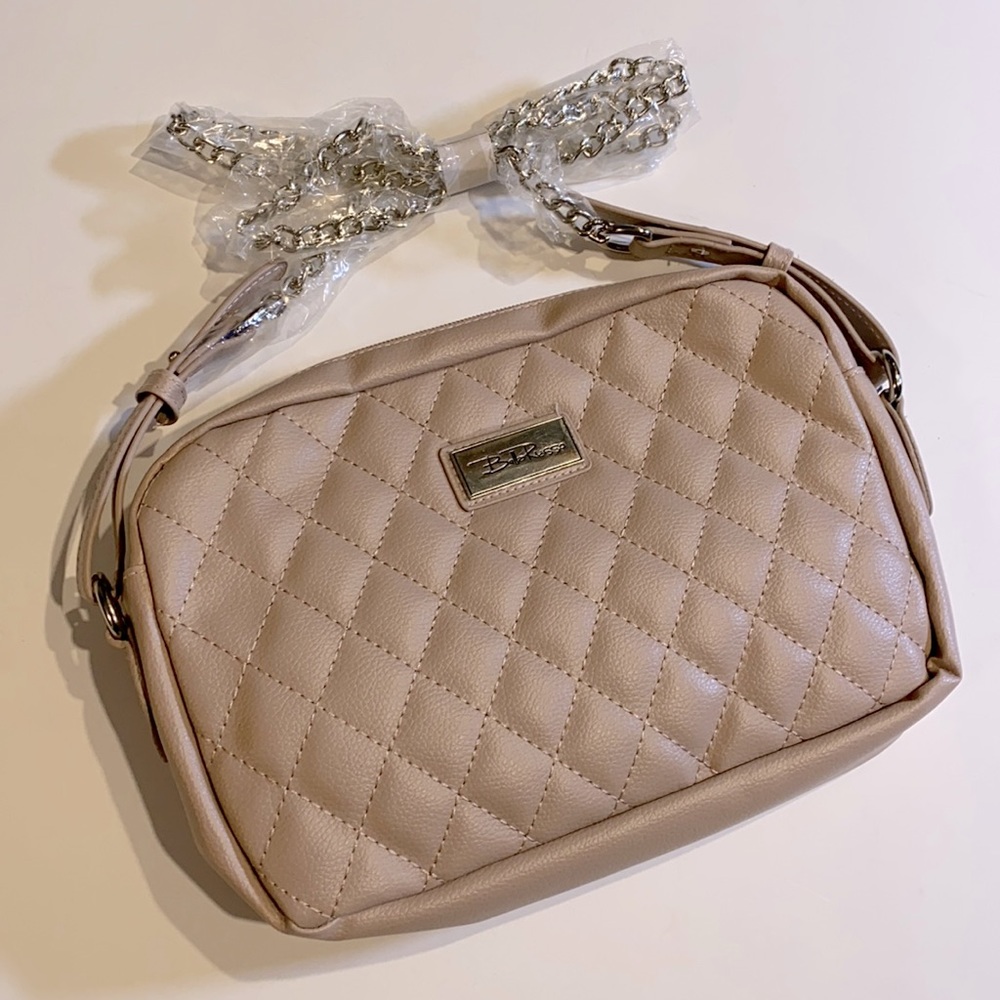 Bella Russo Chain Strap Quilted Purse Handbag NWOT D31